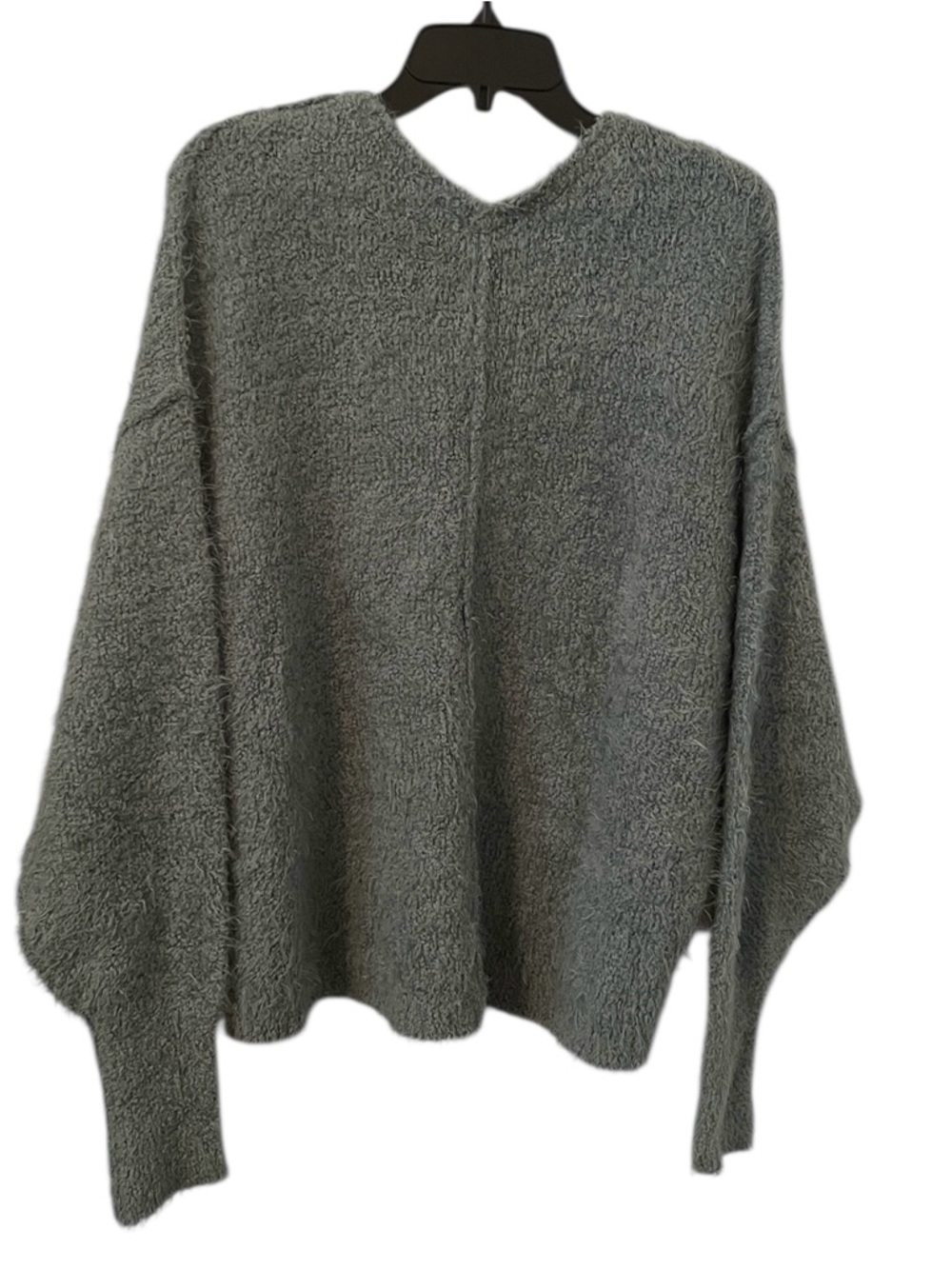 Free People Women's Green Spring Dust Icing Fuzzy V-Neck Pullover Sweater Size S - Picture 7 of 8